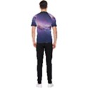 Cosmic Dreamscape Print (ai) Black Backgrond Men s Short Sleeve Rash Guard View2