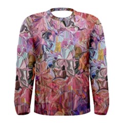 Marbling Blend  Men s Long Sleeve T-shirt by kaleidomarblingart