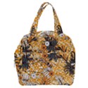 Leaf Yellow Point Flower White Boxy Hand Bag View1