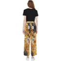 Leaf Yellow Point Flower White Women s Pants  View2