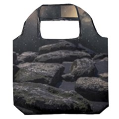 Stellar Dreamscape (ai&human) Premium Foldable Grocery Recycle Bag by dflcprintsclothing