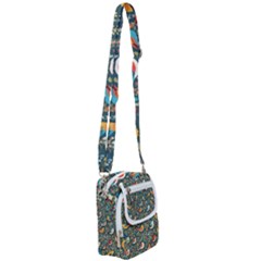 Birds Pattern Flowers Whimsical Shoulder Strap Belt Bag by Salmanaz77