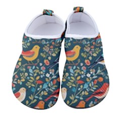 Birds Pattern Flowers Whimsical Men s Sock-style Water Shoes by Salmanaz77