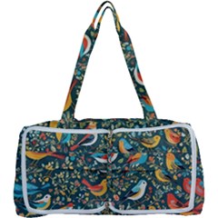 Birds Pattern Flowers Whimsical Multi Function Bag by Salmanaz77