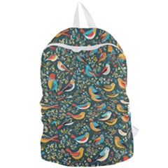 Birds Pattern Flowers Whimsical Foldable Lightweight Backpack by Salmanaz77