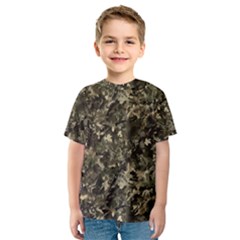 Camouflage Army Survival Uniform Kids  Sport Mesh T-shirt