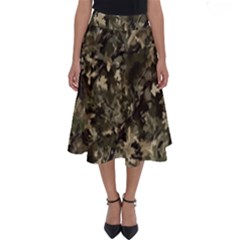 Camouflage Army Survival Uniform Perfect Length Midi Skirt by Posterlux