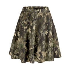 Camouflage Army Survival Uniform High Waist Skirt