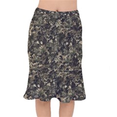 Camouflage Army Survival Uniform Short Mermaid Skirt