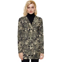 Camouflage Army Survival Uniform Button Up Hooded Coat  by Posterlux