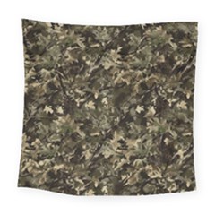 Camouflage Army Survival Uniform Square Tapestry (large)