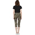 Camouflage Army Survival Uniform Inside Out Lightweight Velour Capri Leggings  View2