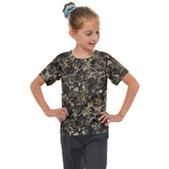 Camouflage Army Survival Uniform Kids  Mesh Piece T-shirt