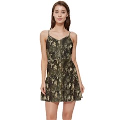 Camouflage Army Survival Uniform Short Frill Dress by Posterlux