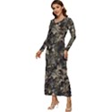 Camouflage Army Survival Uniform Long Sleeve Longline Maxi Dress View2