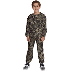 Camouflage Army Survival Uniform Kids  Sweatshirt Set