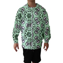 Texture Dots Pattern Kids  Hooded Windbreaker