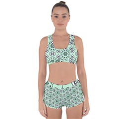 Texture Dots Pattern Racerback Boyleg Bikini Set by anzea