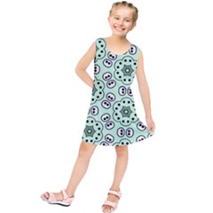 Texture Dots Pattern Kids  Tunic Dress