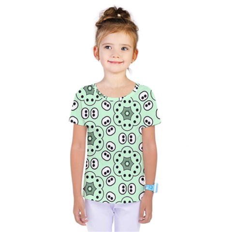 Texture Dots Pattern Kids  One Piece T-shirt by anzea