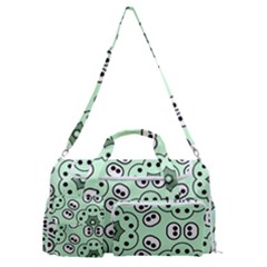 Texture Dots Pattern Sports Gym Duffle Bag With Shoe Compartment by anzea