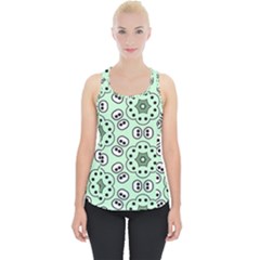 Texture Dots Pattern Piece Up Tank Top