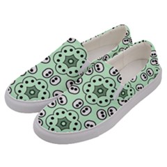 Texture Dots Pattern Men s Canvas Slip Ons