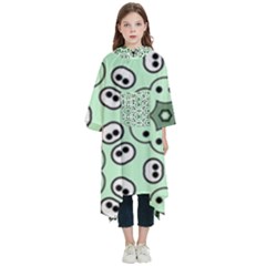 Texture Dots Pattern Kids  Hooded Rain Ponchos