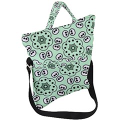 Texture Dots Pattern Fold Over Handle Tote Bag