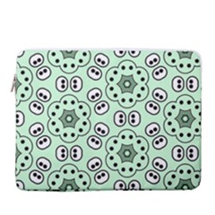 Texture Dots Pattern 15  Vertical Laptop Sleeve Case With Pocket