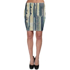 Texture Abstract Buildings Bodycon Skirt