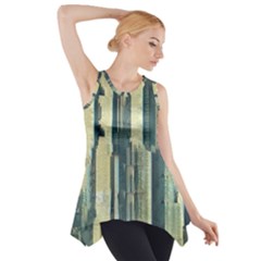 Texture Abstract Buildings Side Drop Tank Tunic by anzea