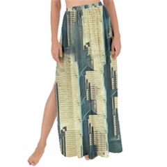 Texture Abstract Buildings Maxi Chiffon Tie-up Sarong