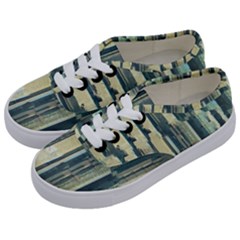 Texture Abstract Buildings Kids  Classic Low Top Sneakers