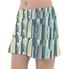 Texture Abstract Buildings Classic Tennis Skirt