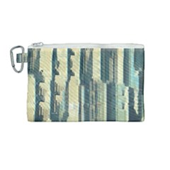 Texture Abstract Buildings Canvas Cosmetic Bag (medium)