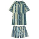 Texture Abstract Buildings Kids  Swim T-Shirt and Shorts Set View1