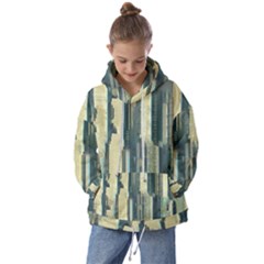 Texture Abstract Buildings Kids  Oversized Hoodie