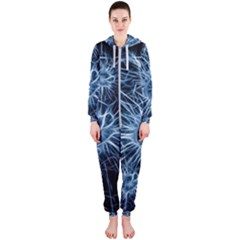 Neurons Brain Cells Structure Hooded Jumpsuit (ladies)