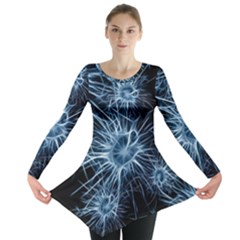 Neurons Brain Cells Structure Long Sleeve Tunic  by anzea