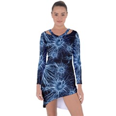 Neurons Brain Cells Structure Asymmetric Cut-out Shift Dress by anzea