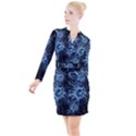 Neurons Brain Cells Structure Button Long Sleeve Dress View1