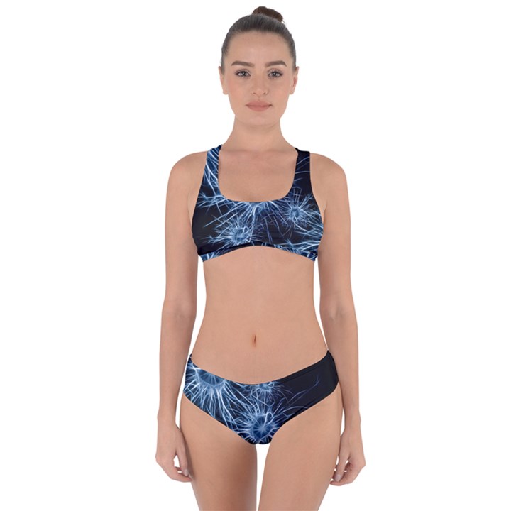 Neurons Brain Cells Structure Criss Cross Bikini Set