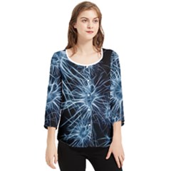 Neurons Brain Cells Structure Chiffon Quarter Sleeve Blouse