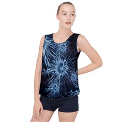 Neurons Brain Cells Structure Bubble Hem Chiffon Tank Top by anzea