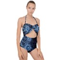 Neurons Brain Cells Structure Scallop Top Cut Out Swimsuit View1