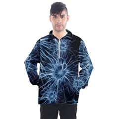 Neurons Brain Cells Structure Men s Half Zip Pullover