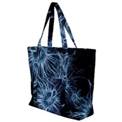 Neurons Brain Cells Structure Zip Up Canvas Bag