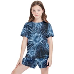 Neurons Brain Cells Structure Kids  T-shirt And Sports Shorts Set by anzea