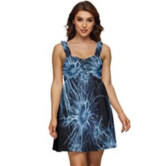 Neurons Brain Cells Structure Ruffle Strap Babydoll Chiffon Dress by anzea